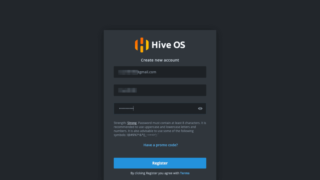 工程師の碎碎唸 - HiveOS註冊教學